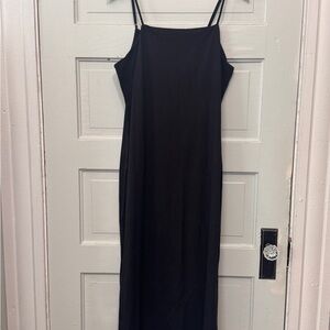 A New Day Black Spaghetti Strap Slip Maxi Dress